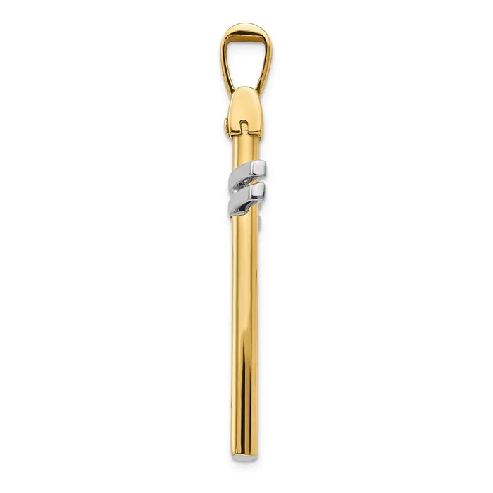 Leslies 14K Polished Cross Pendant TreasureFineJewelers Necklaces
