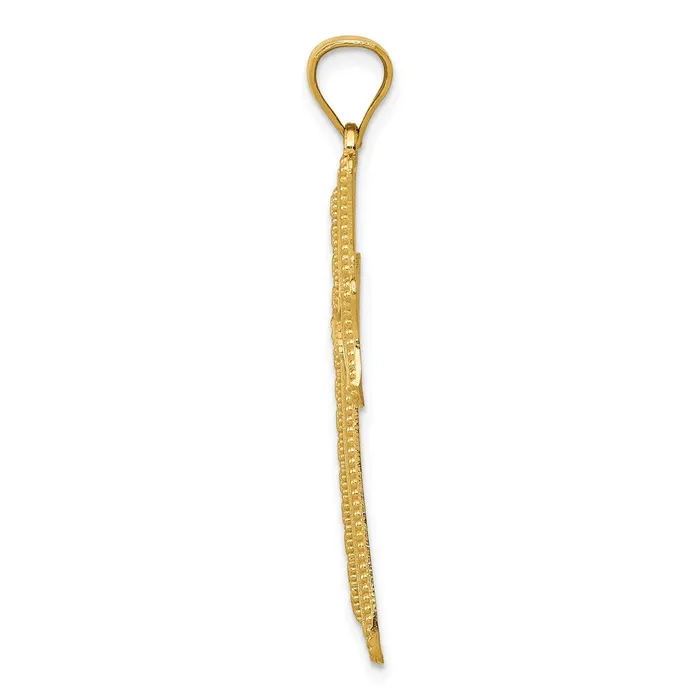 Necklaces 14k Diamondcut Cross Pendant TreasureFineJewelers