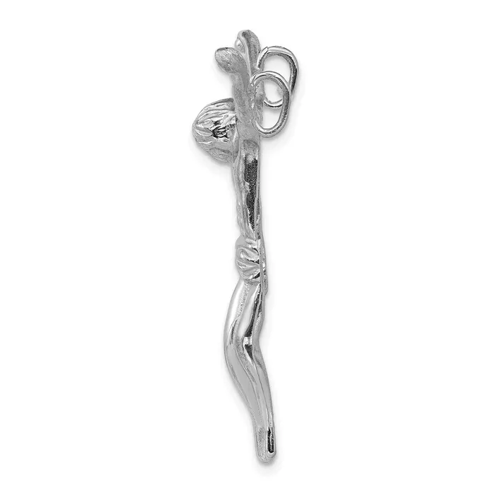 Necklaces TreasureFineJewelers 14k White Gold Jesus Chain Slide