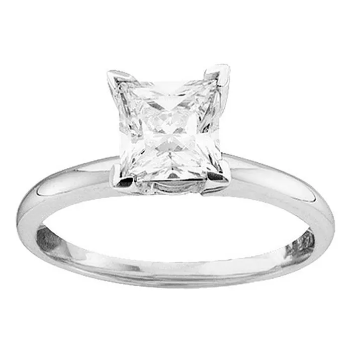 North Arrow Shop Rings 14kt white gold womens princess diamond solitaire bridal wedding engagement ring 34 cttw12172 North Arrow Shop Rings 14kt white gold womens princess diamond solitaire bridal wedding engagement ring 34 cttw12172