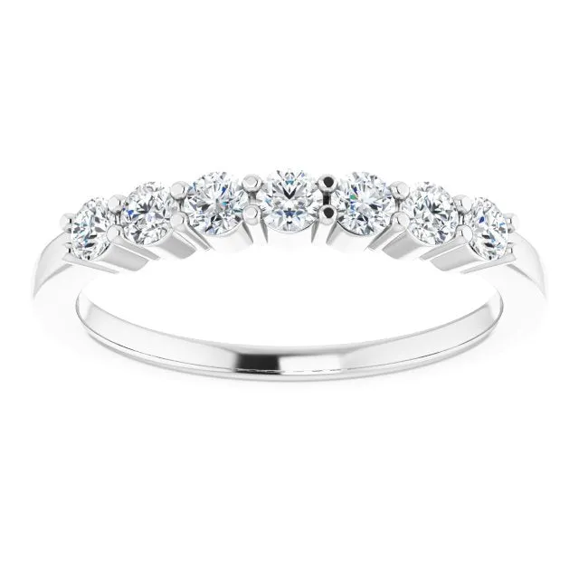 Rings 14K White 38 CTW Natural Diamond Anniversary Band TreasureFineJeweler