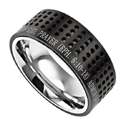 Rings North Arrow Shop Black Christian Ring Bible Verse Ephesians 6 ARMOR OF GOD Dotted Rings North Arrow Shop Black Christian Ring Bible Verse Ephesians 6 ARMOR OF GOD Dotted