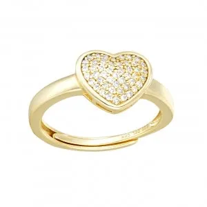 Rings Perfect Piercing Sterling white cz heart ring