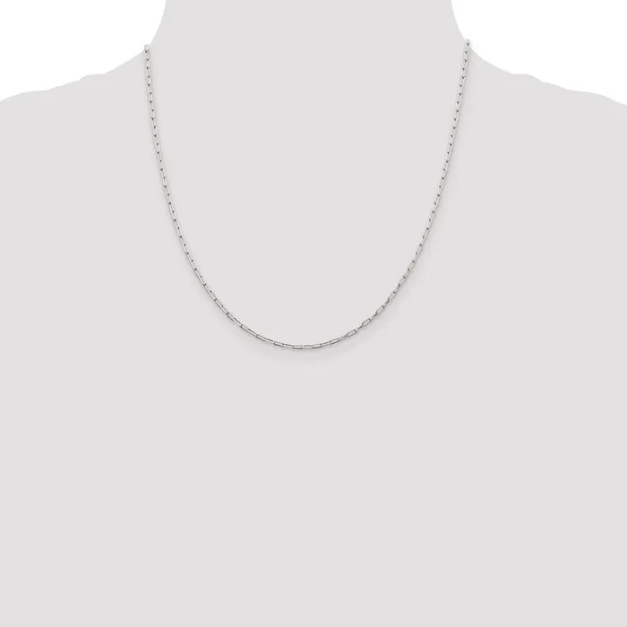 Rings Sterling Silver 2mm Elongated Open Link Chain TreasureFineJewelers