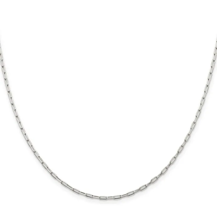 Rings Sterling Silver 2mm Elongated Open Link Chain TreasureFineJewelers