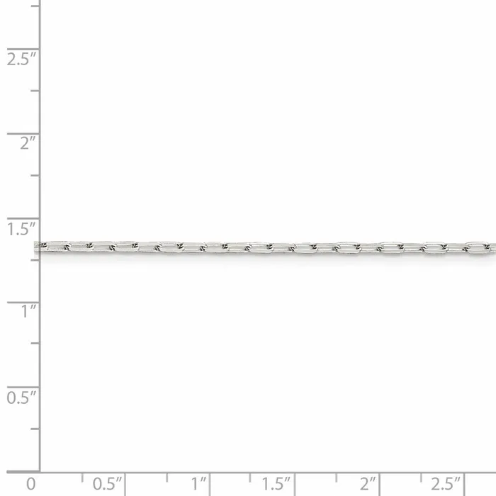 Rings Sterling Silver 2mm Elongated Open Link Chain TreasureFineJewelers