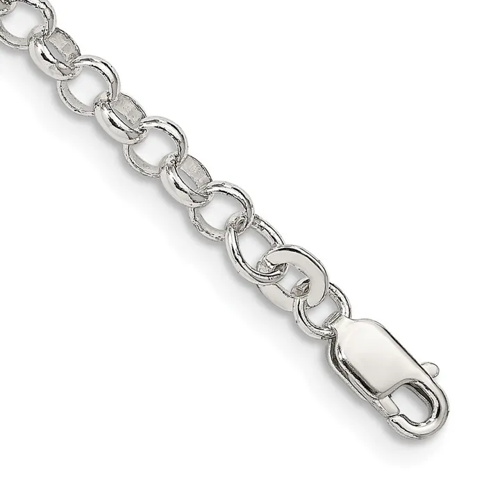 Rings Sterling Silver 4mm Rolo Chain TreasureFineJewelers