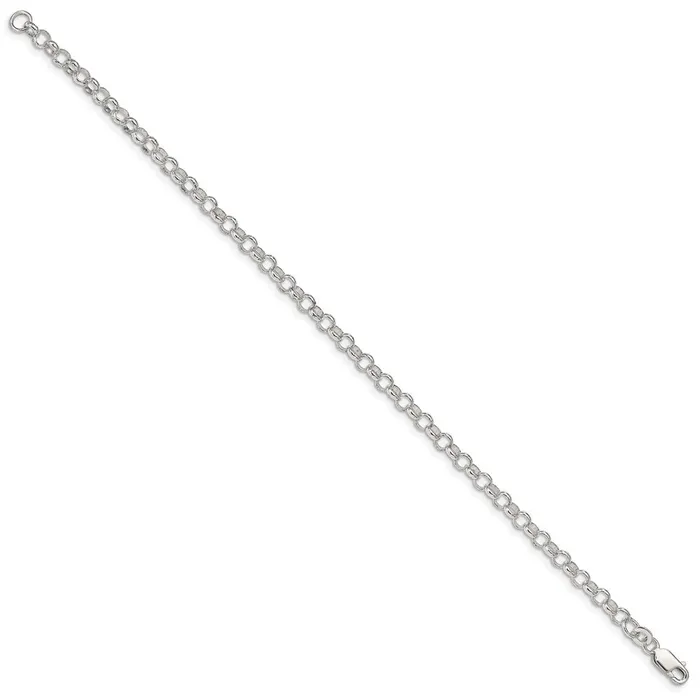 Rings Sterling Silver 4mm Rolo Chain TreasureFineJewelers