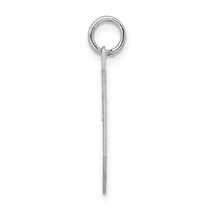 Rings Sterling SilverRhodiumplated Satin Number 30 Charm TreasureFineJewelers