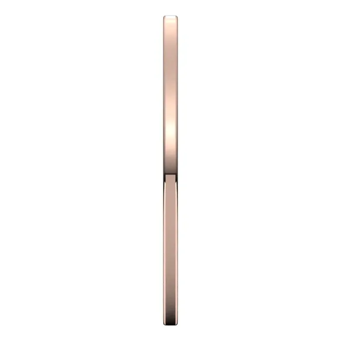 Rings TreasureFineJewelers 14K Rose Gold 1 mm flat comfort fit Wedding Band