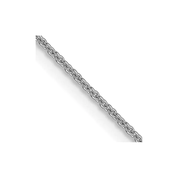 Rings TreasureFineJewelers Leslies 14K White Gold 9mm Round Cable Chain