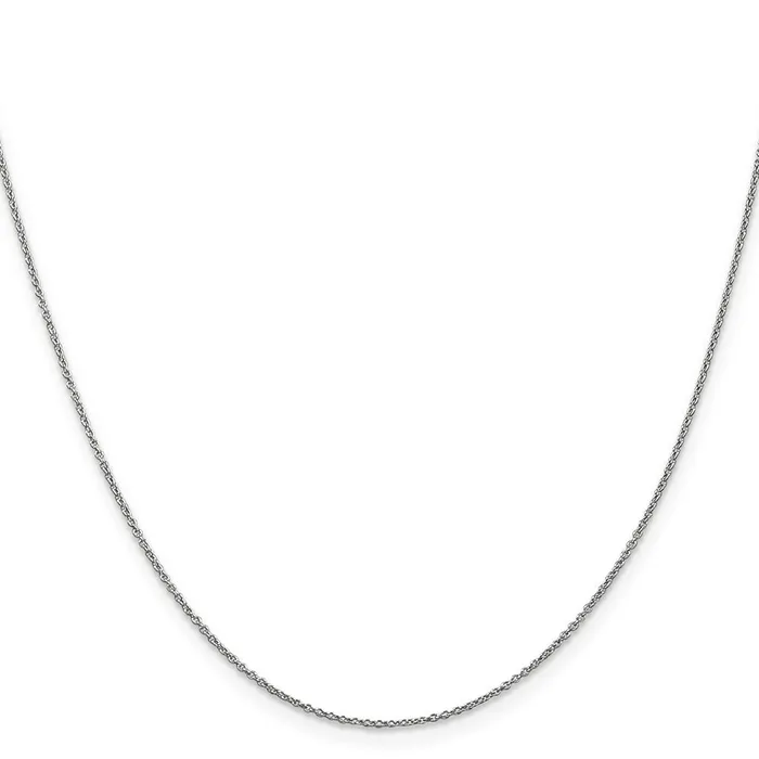 Rings TreasureFineJewelers Leslies 14K White Gold 9mm Round Cable Chain