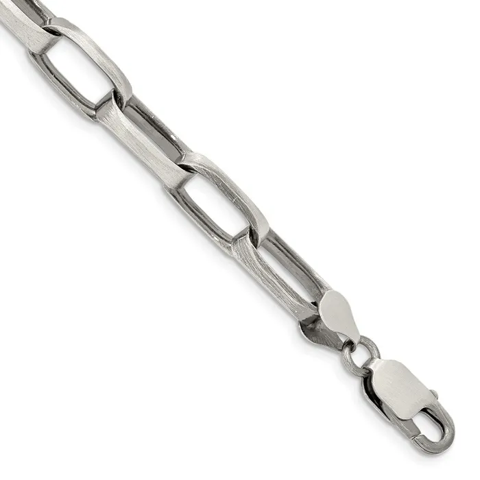 Rings TreasureFineJewelers Sterling Silver Antiqued 8mm Elongated Open Link Chain Rings TreasureFineJewelers Sterling Silver Antiqued 8mm Elongated Open Link Chain