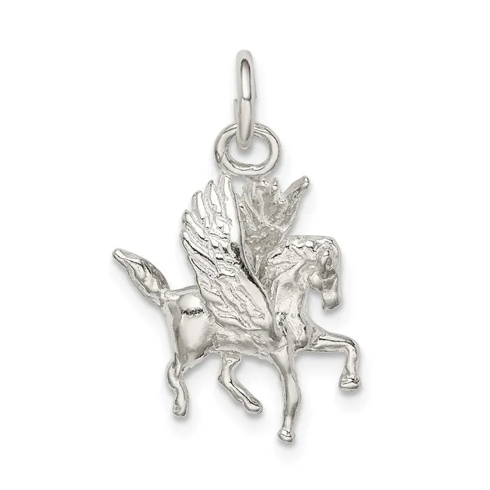 Rings TreasureFineJewelers Sterling Silver Pegasus Charm