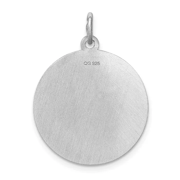 Rings TreasureFineJewelers Sterling Silver Rhodiumplated Miniature Pinscher Disc Charm