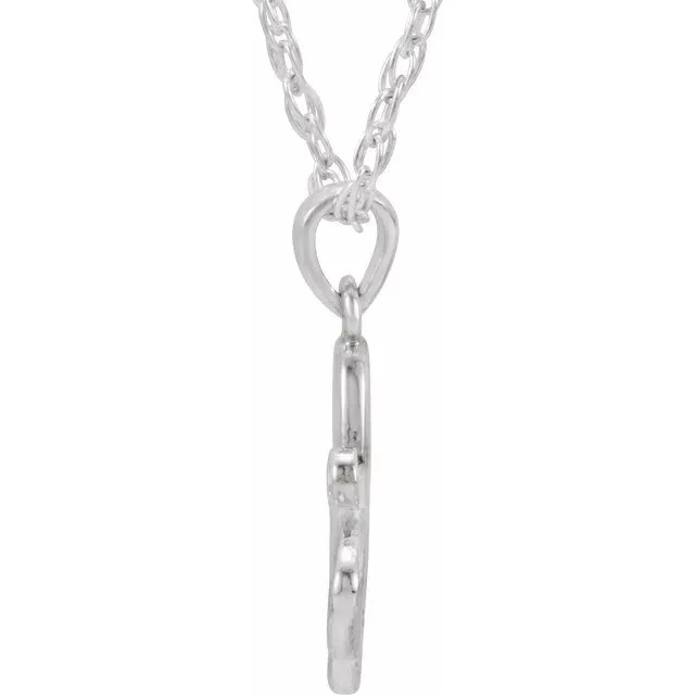 Sterling Silver 02 CT Natural Diamond Butterfly 18 Necklace TreasureFineJewelers Necklaces