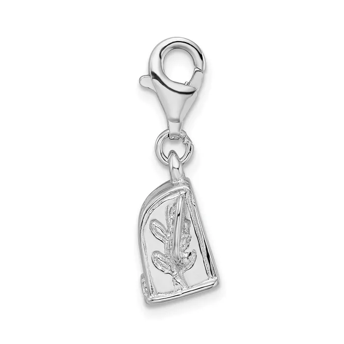 Sterling Silver Amore La Vita Rhodiumpl 3D Polished Slot Machine Charm TreasureFineJewelers Rings
