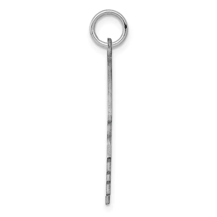 Sterling Silver Rhplt Engraveable Boy Disc Charm Polish on FrontBack TreasureFineJewelers Rings