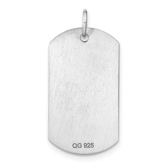 Sterling Silver Rhodiumplated Personalizable Graduation Dog Tag Charm TreasureFineJeweler Rings Sterling Silver Rhodiumplated Personalizable Graduation Dog Tag Charm TreasureFineJeweler Rings