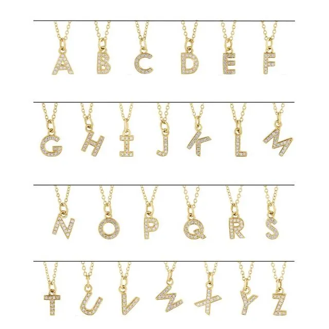 TreasureFineJewelers Necklaces 14K Yellow Gold 025 CTW Natural Diamond Petite Initial J 1618 Necklace