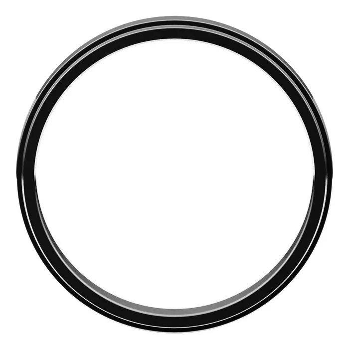 TreasureFineJewelers Rings 10K White Gold 3 mm flat edge Wedding Band