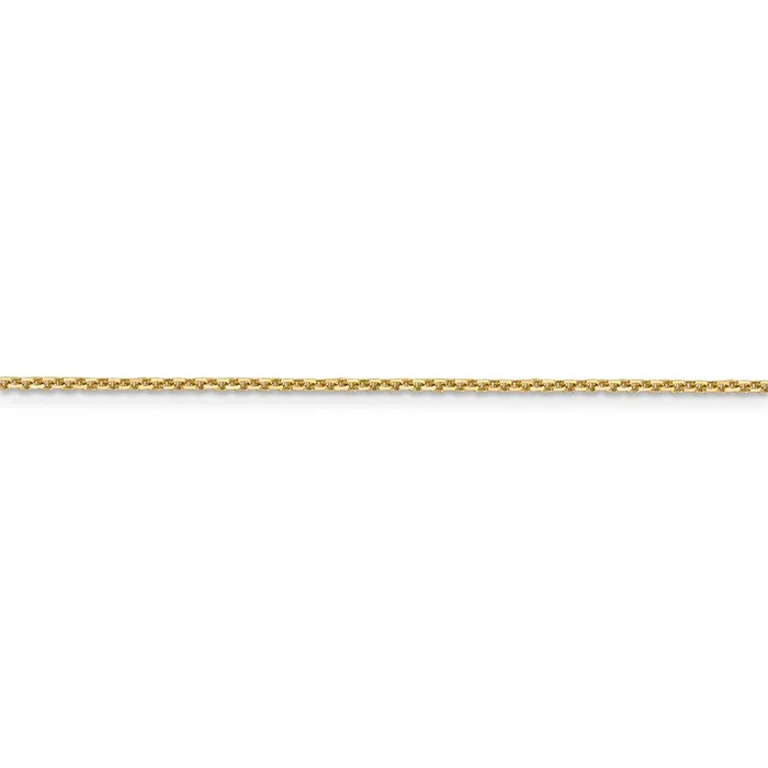 TreasureFineJewelers Rings 14k 14mm DC Round Open Link Cable Chain