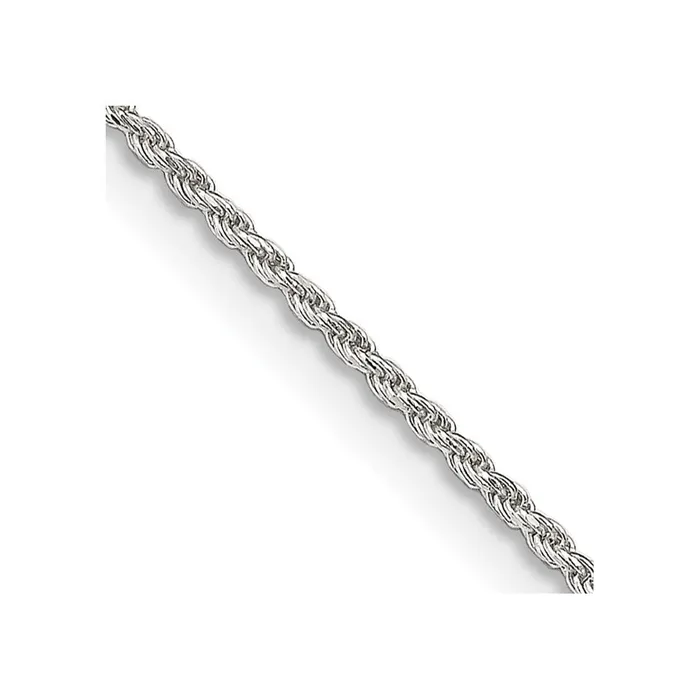 TreasureFineJewelers Rings Sterling Silver 11mm Diamondcut Rope Chain