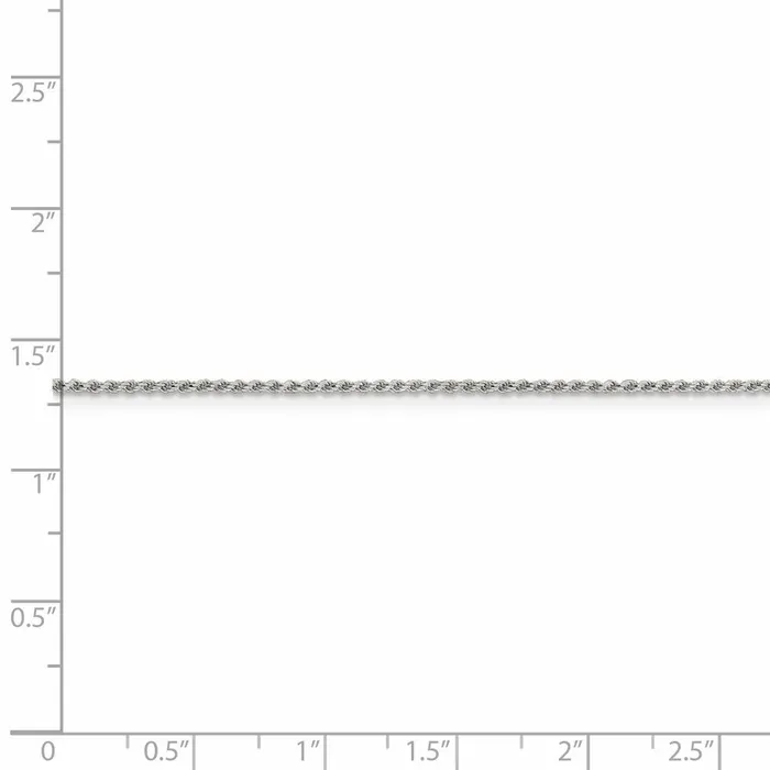 TreasureFineJewelers Rings Sterling Silver 11mm Diamondcut Rope Chain