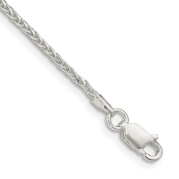 TreasureFineJewelers Rings Sterling Silver 145mm Diamondcut Round Spiga Chain TreasureFineJewelers Rings Sterling Silver 145mm Diamondcut Round Spiga Chain