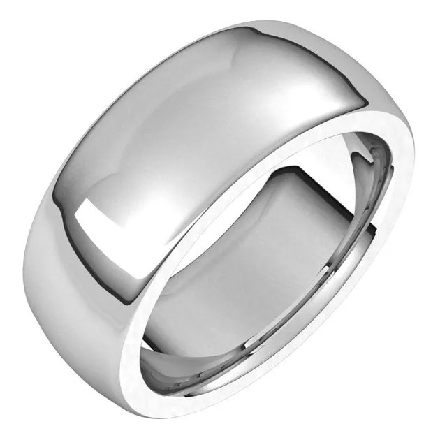 TreasureFineJewelers Rings Sterling Silver 8 mm Half Round Comfort Fit Heavy Wedding Band TreasureFineJewelers Rings Sterling Silver 8 mm Half Round Comfort Fit Heavy Wedding Band