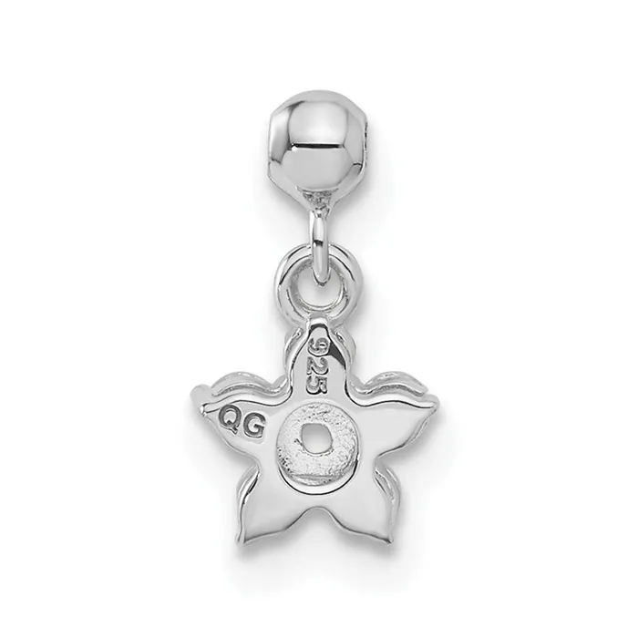 TreasureFineJewelers Rings Sterling Silver Mio Memento CZ Dangle Star Charm