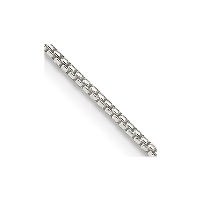 TreasureFineJewelers Sterling Silver 125mm Round Box Chain Rings