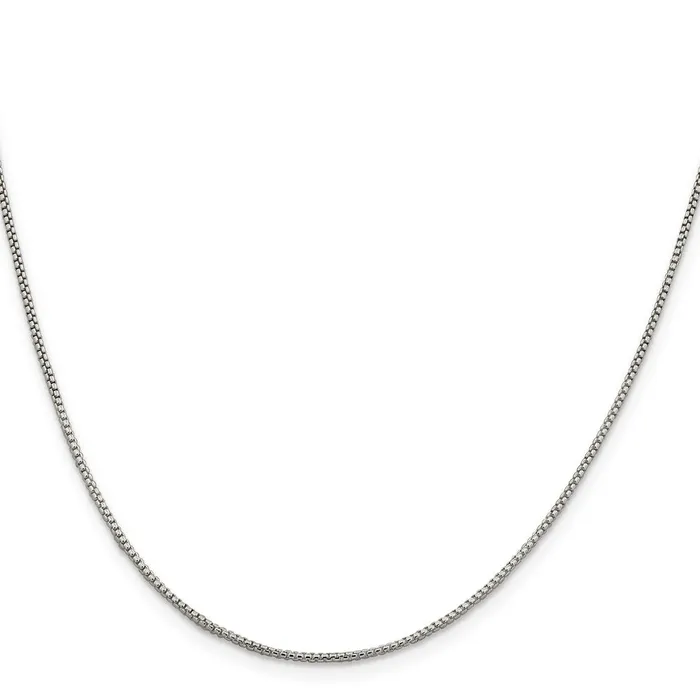 TreasureFineJewelers Sterling Silver 125mm Round Box Chain Rings