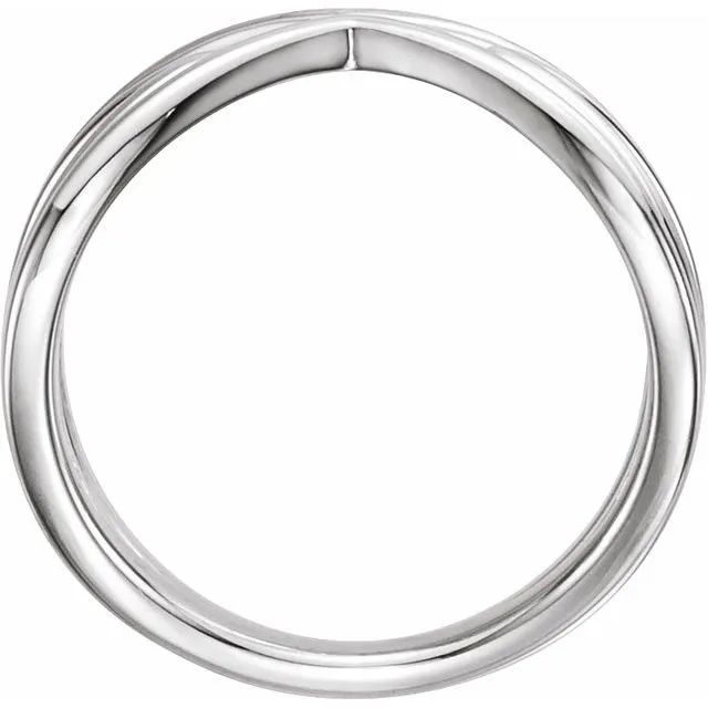 TreasureFineJewelers Sterling Silver CrissCross Ring Rings