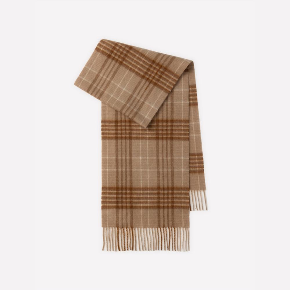 Hats, Scarves & Gloves | Merino Wool Checked Scarf  –  Mens Accessories Hats, Scarves & Gloves