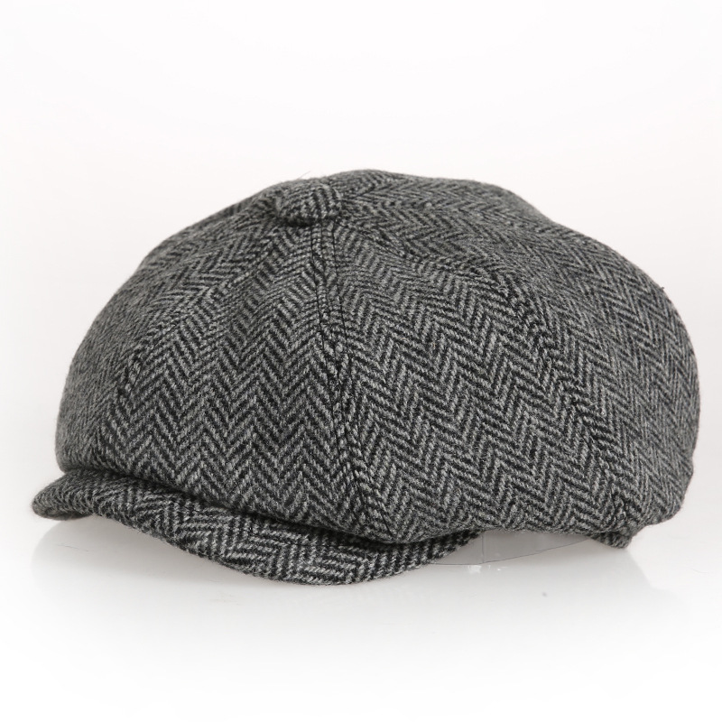 Hats, Scarves & Gloves | Pure Wool Herringbone Baker Boy Hat  –  Mens Accessories Hats, Scarves & Gloves