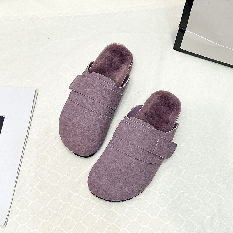 Slippers | Felt Faux Fur Lined Clog Slippers  –  Womens Footwear Slippers